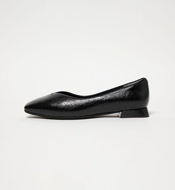 UNITED ARROWS green label relaxing「クッショニーシューズ スクエアトゥ メタルチップ / フラットシューズ」|パンプス|