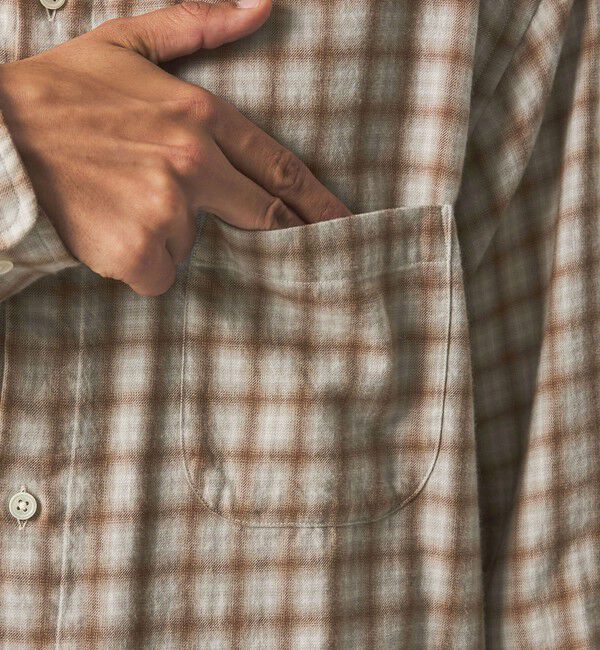 STEVEN ALAN「＜Steven Alan＞ ネル オンブレチェック レギュラーカラー シャツ LOOSE」|シャツ・ブラウス|
