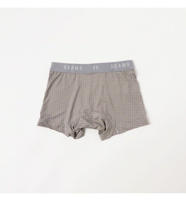 BEAMS「マイクログリッド ボクサーパンツ」|インナー|
