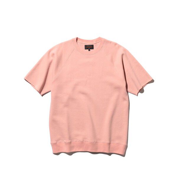 BEAMS PLUS「Sweat Short Sleeve Cut-Off」|スウェット・ジャージ|PINK