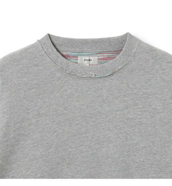 BEAMS「バック カスリ クルーネックスウェット」|スウェット・ジャージ|