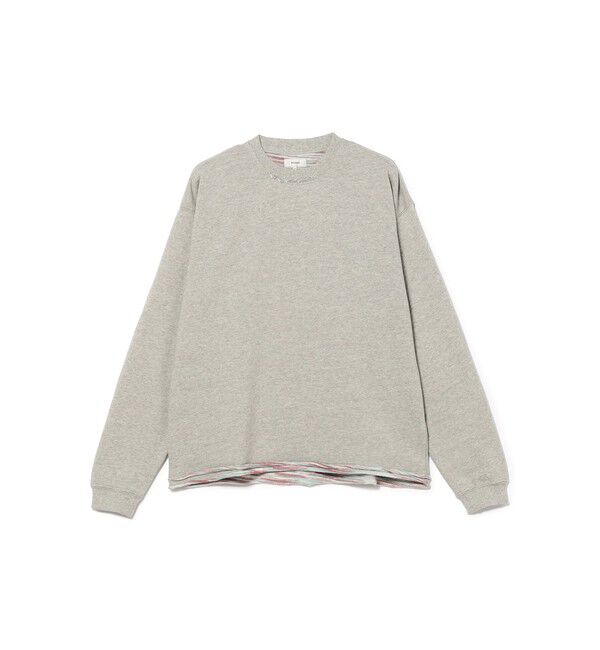 BEAMS「バック カスリ クルーネックスウェット」|スウェット・ジャージ|