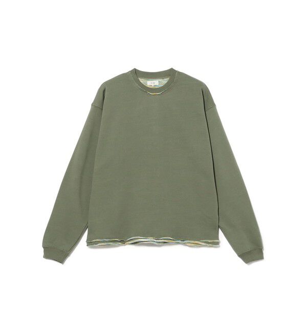BEAMS「バック カスリ クルーネックスウェット」|スウェット・ジャージ|