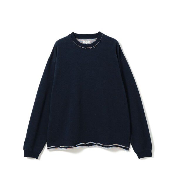 BEAMS「バック カスリ クルーネックスウェット」|スウェット・ジャージ|