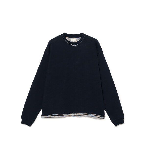 BEAMS「バック カスリ クルーネックスウェット」|スウェット・ジャージ|