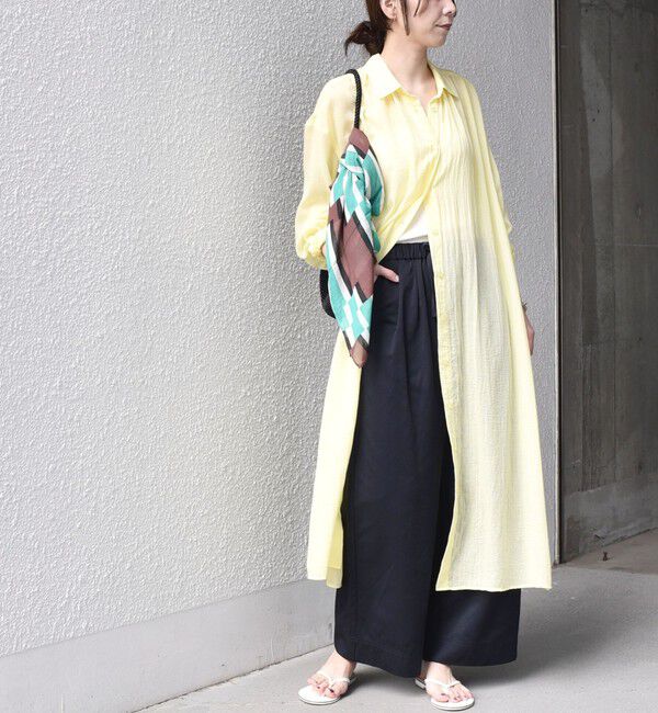 SHIPS Colors 「SHIPS Colors:〈手洗い可能〉ボイル シャンブレー シャツ ワンピース◇」|ワンピース|