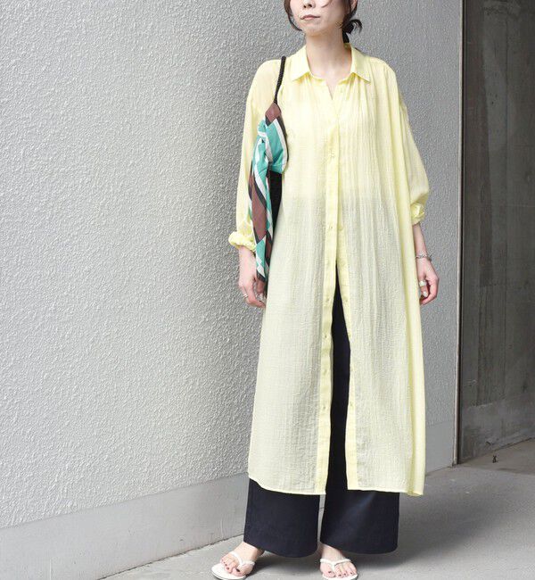 SHIPS Colors 「SHIPS Colors:〈手洗い可能〉ボイル シャンブレー シャツ ワンピース◇」|ワンピース|