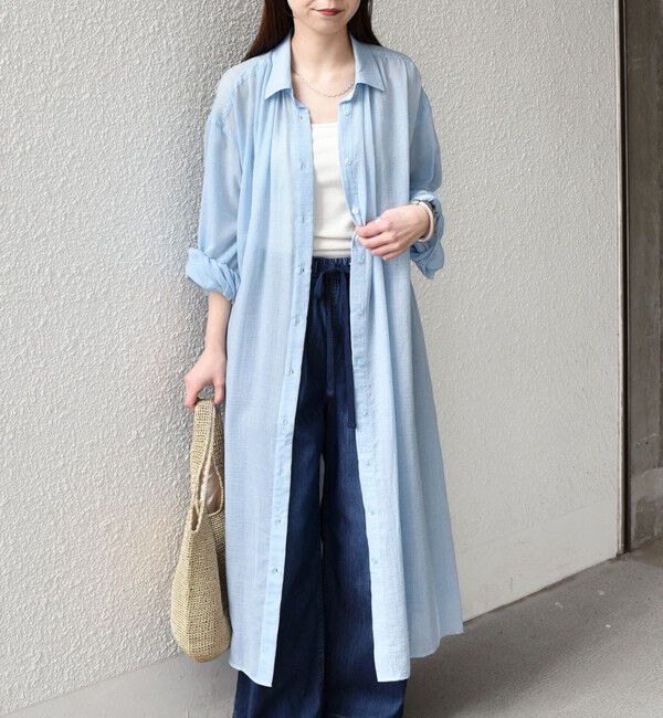 SHIPS Colors 「SHIPS Colors:〈手洗い可能〉ボイル シャンブレー シャツ ワンピース◇」|ワンピース|