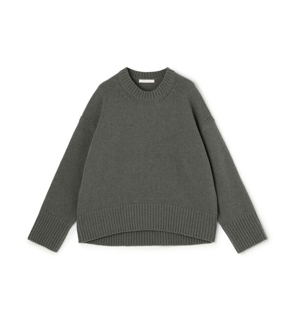 GALERIE VIE「【一部WEB先行予約】ファインウール クルーネックプルオーバー」|ニット・セーター|16 モスグリーン