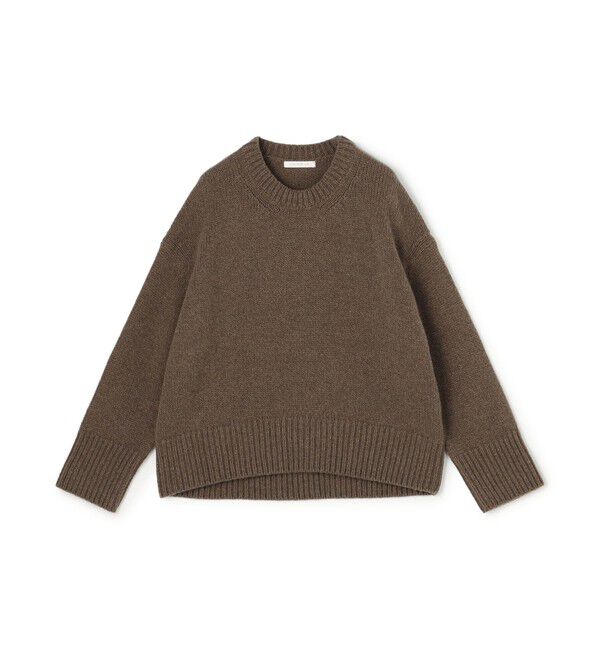 GALERIE VIE「【一部WEB先行予約】ファインウール クルーネックプルオーバー」|ニット・セーター|45 ブラウン
