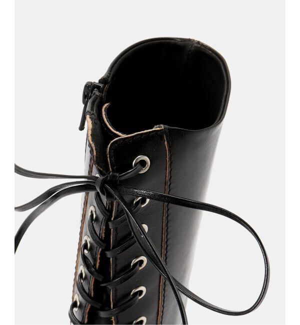 PULP「Miista/ミスタ Emile Black Lace Ankle Boots」|ショートブーツ|
