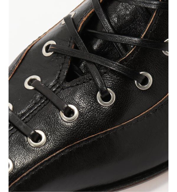 PULP「Miista/ミスタ Emile Black Lace Ankle Boots」|ショートブーツ|