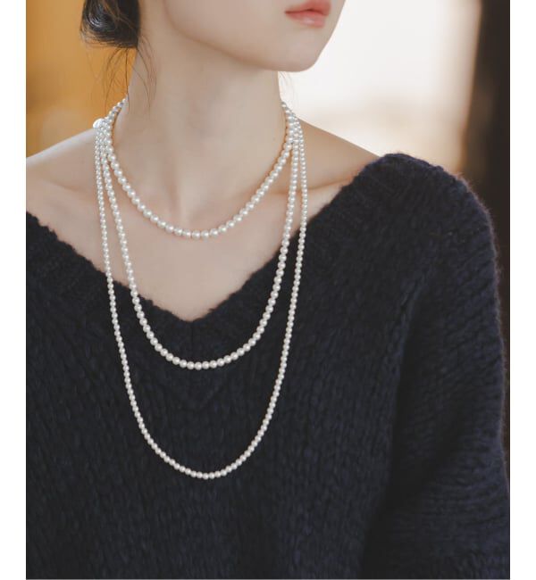 NOBLE「《追加》in mood/インムード MULTI PEARL necklace」|ネックレス|