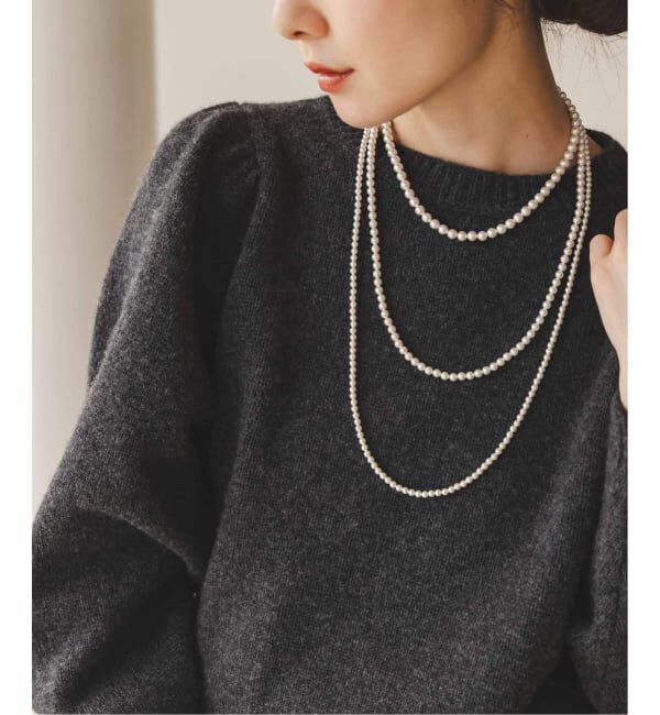 NOBLE「《追加》in mood/インムード MULTI PEARL necklace」|ネックレス|