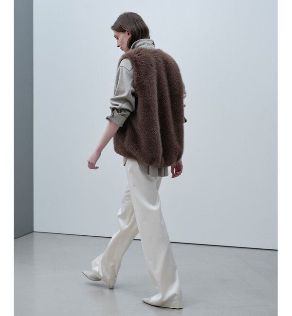 BEIGE,「BROOK / ロングヘアファージレ」|ベスト・ジレ|