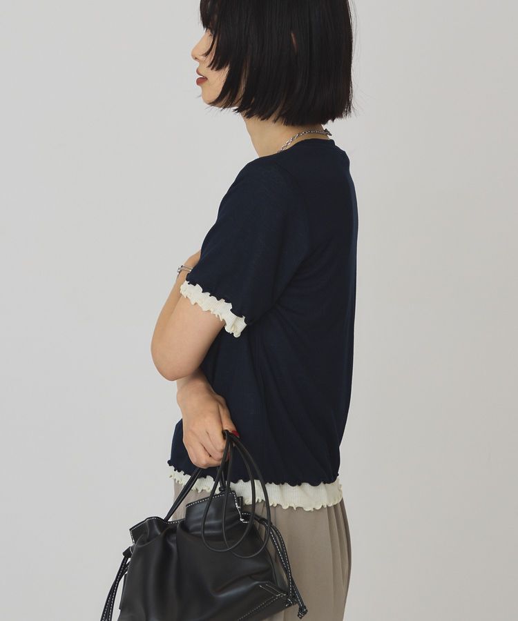 AMERICAN HOLIC「【2点セット】配色レイヤードメローTシャツ」|Tシャツ・カットソー|