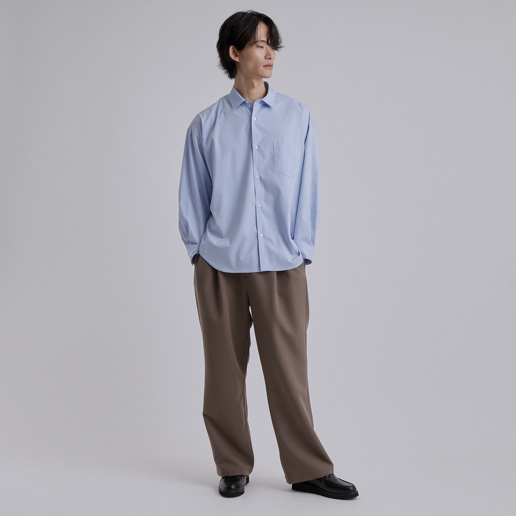 tk.TAKEO KIKUCHI「なめらかオーバーシャツ」|シャツ・ブラウス|