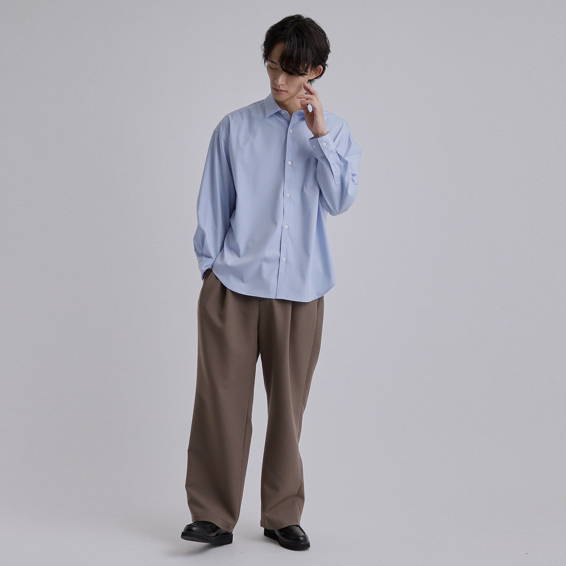tk.TAKEO KIKUCHI「なめらかオーバーシャツ」|シャツ・ブラウス|