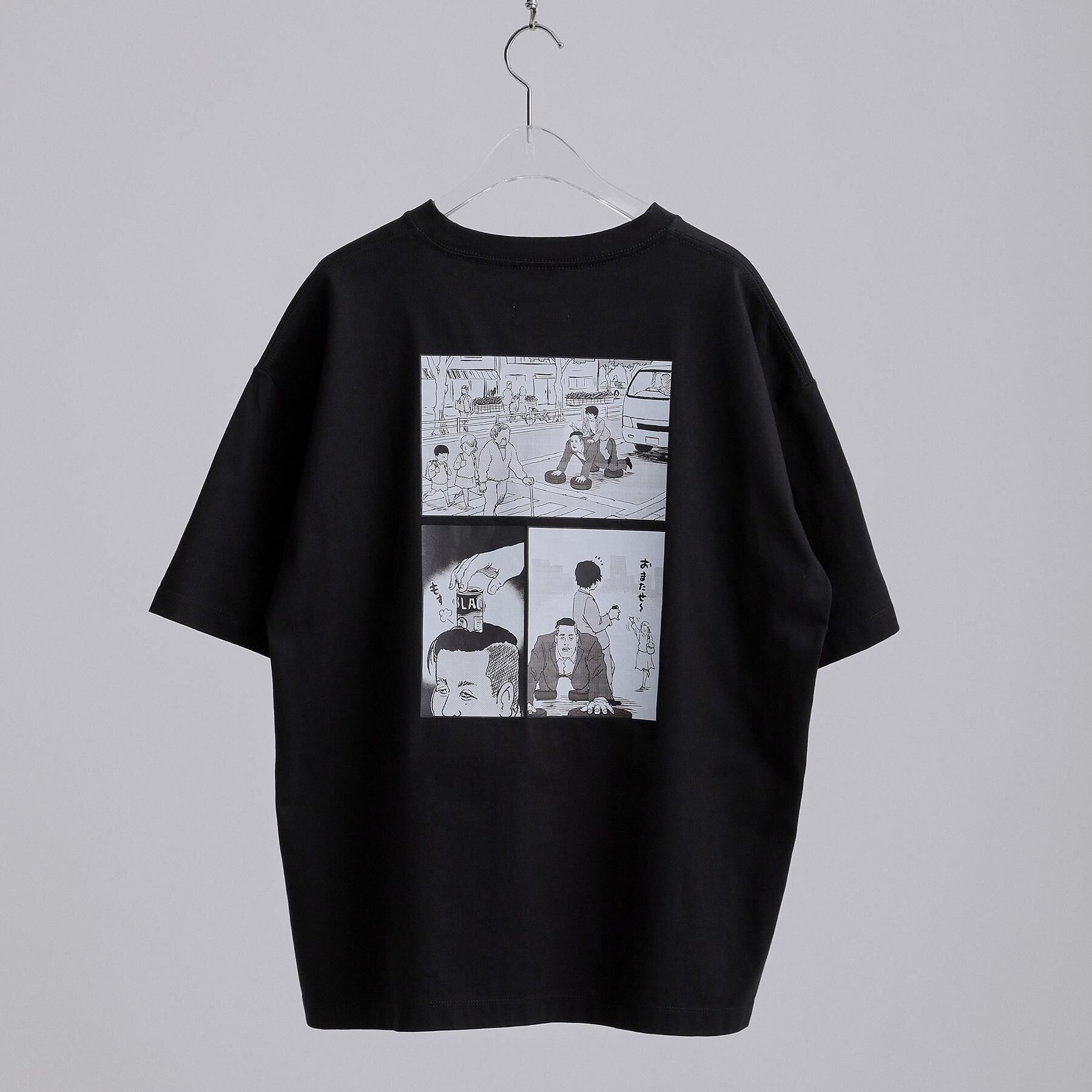 tk.TAKEO KIKUCHI「【エバース&times;tk．TAKEO KIKUCHI】コラボレーションTシャツ　SCENE２」|Tシャツ・カットソー|ブラック(119)