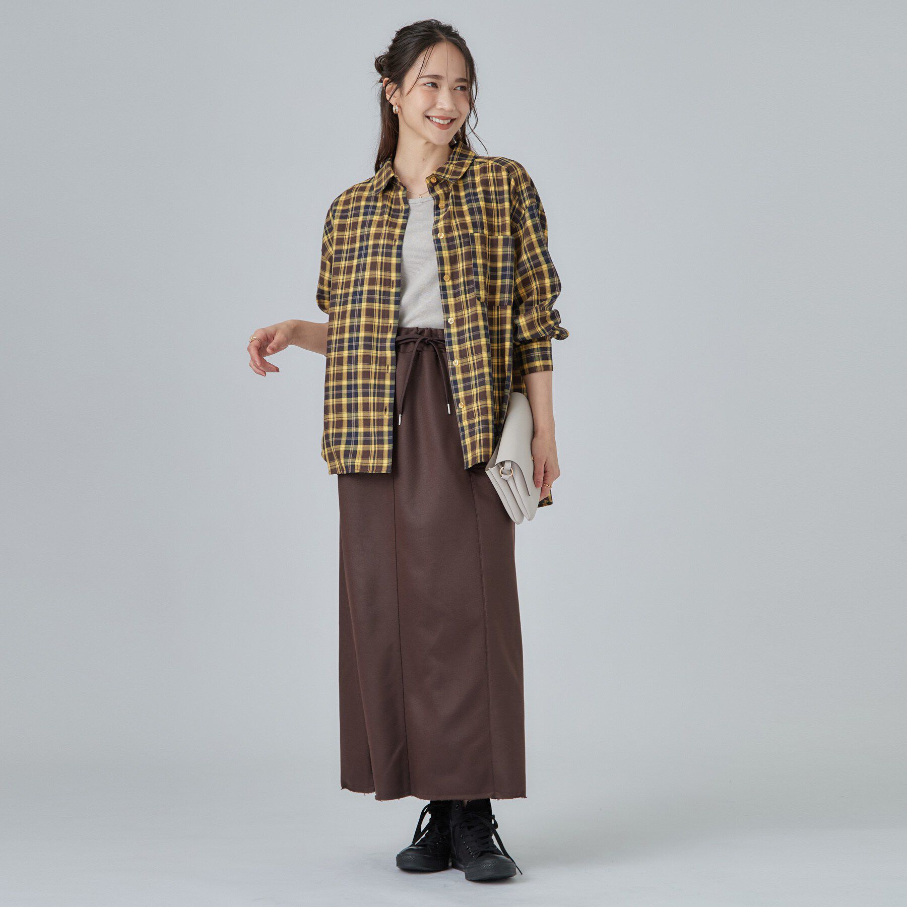 SHOO･LA･RUE「【洗濯後しわになりにくい/S-LL】気分で選ぶ 大人のデイリー使いに ベーシックシャツ」|シャツ・ブラウス|