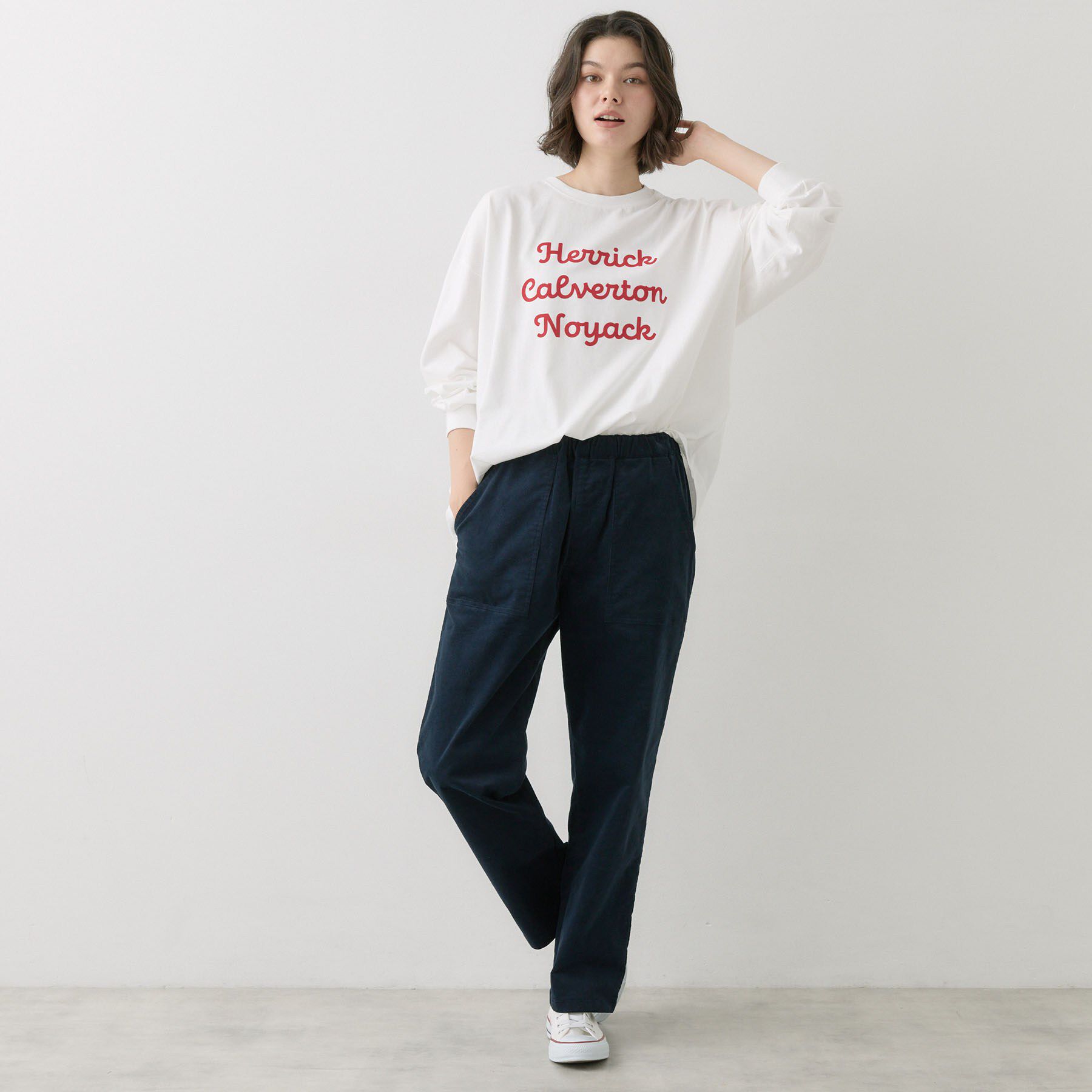 Dessin「【洗える】オーガニックコットン ロングスリーブTシャツ」|Tシャツ・カットソー|