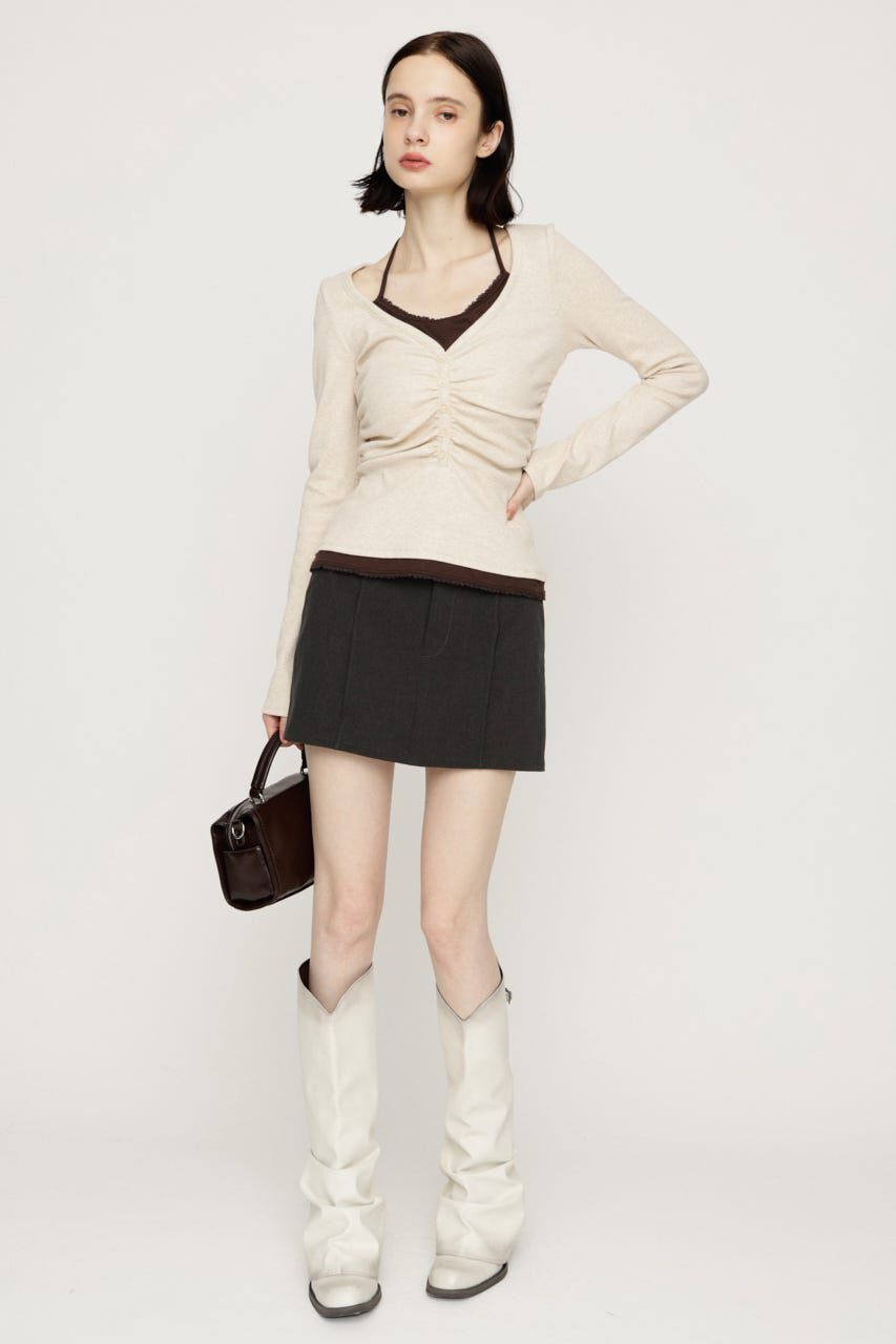 SLY「LAYERED LIKE CUT トップス」|Tシャツ・カットソー|