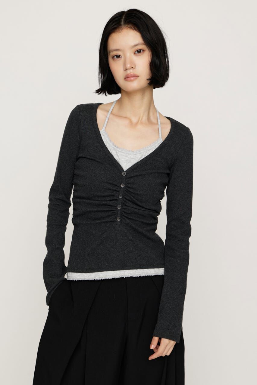 SLY「LAYERED LIKE CUT トップス」|Tシャツ・カットソー|