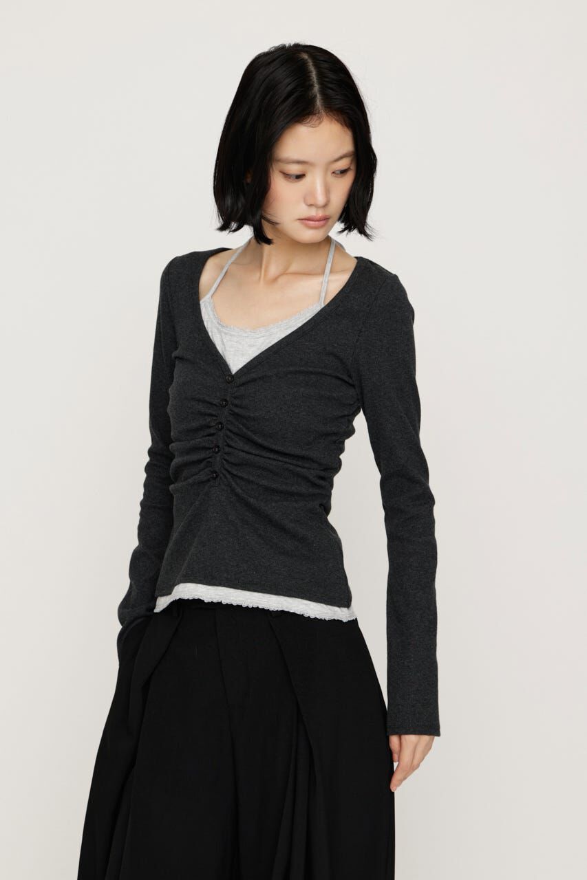 SLY「LAYERED LIKE CUT トップス」|Tシャツ・カットソー|