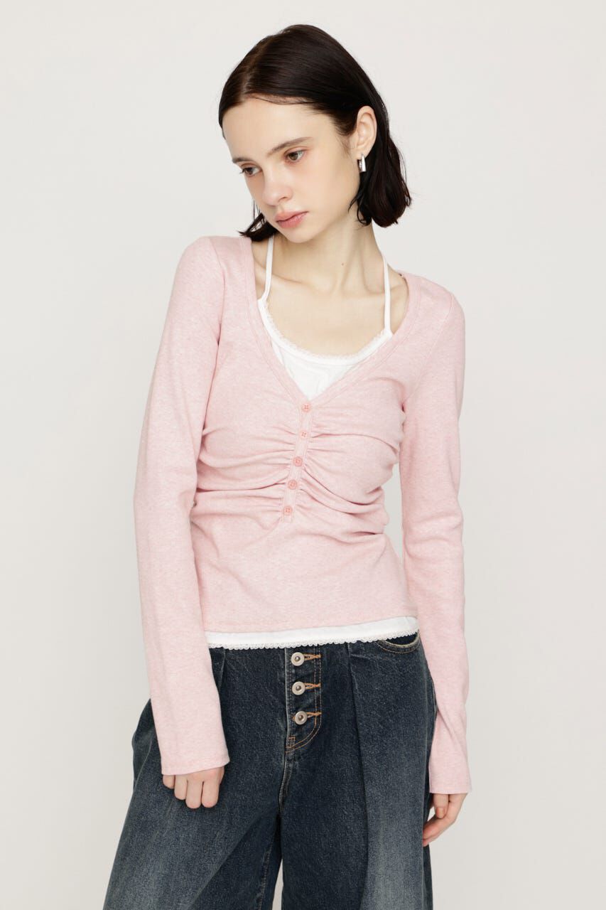 SLY「LAYERED LIKE CUT トップス」|Tシャツ・カットソー|