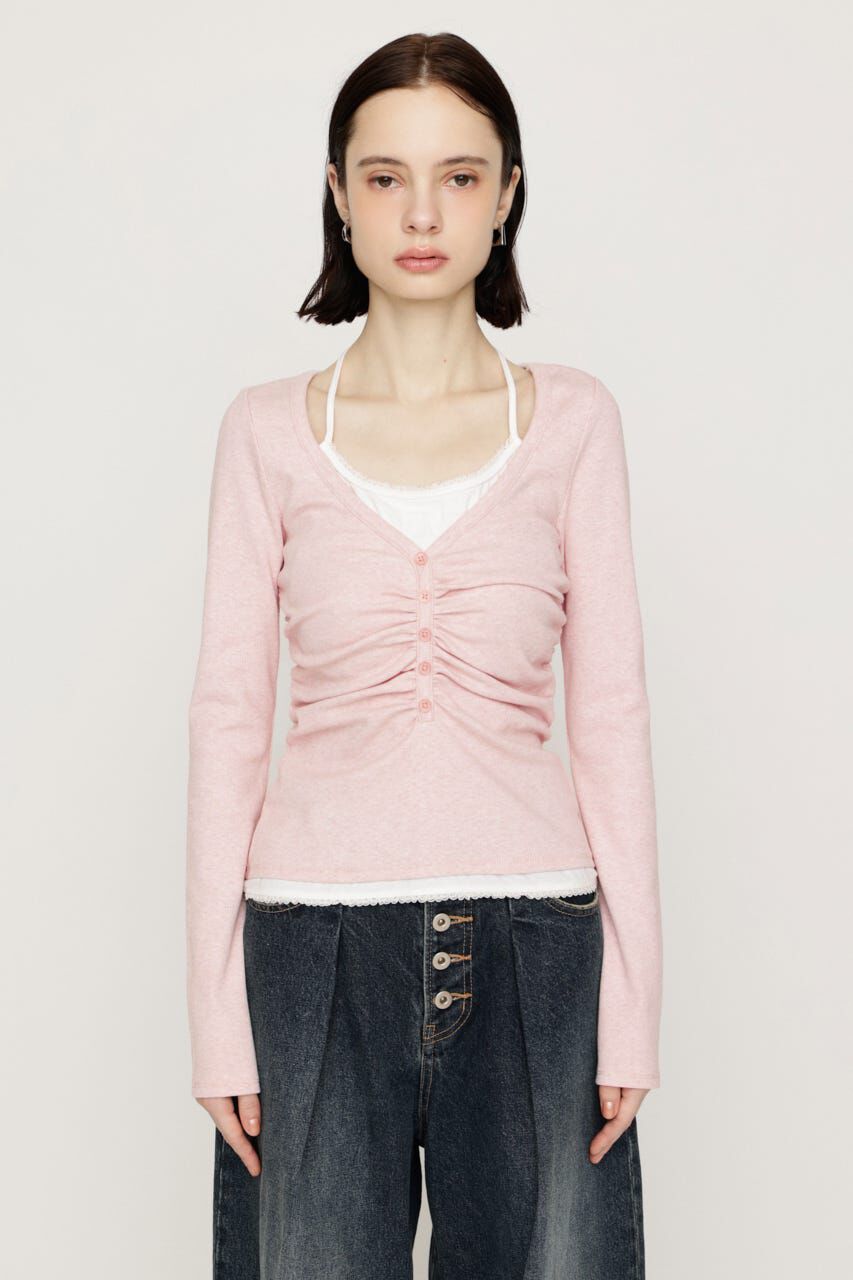 SLY「LAYERED LIKE CUT トップス」|Tシャツ・カットソー|