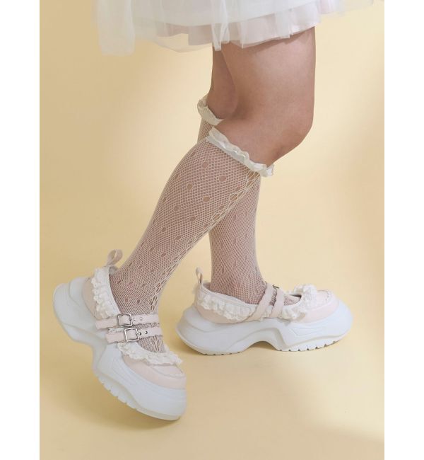 merry jenny「frill mary jane metal sneakers」|スニーカー|