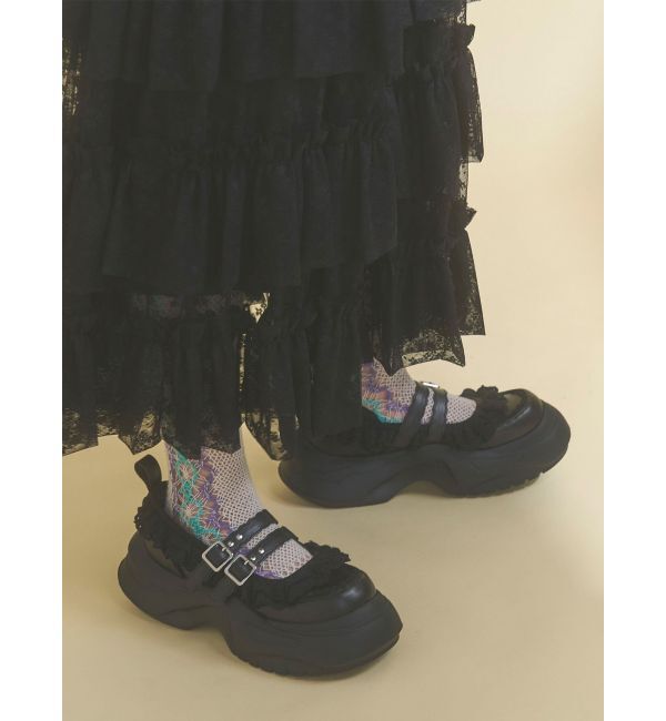 merry jenny「frill mary jane metal sneakers」|スニーカー|