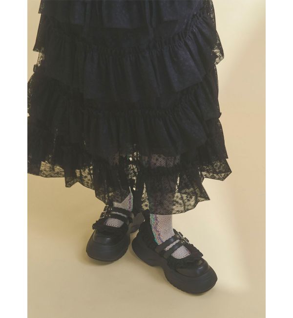 merry jenny「frill mary jane metal sneakers」|スニーカー|