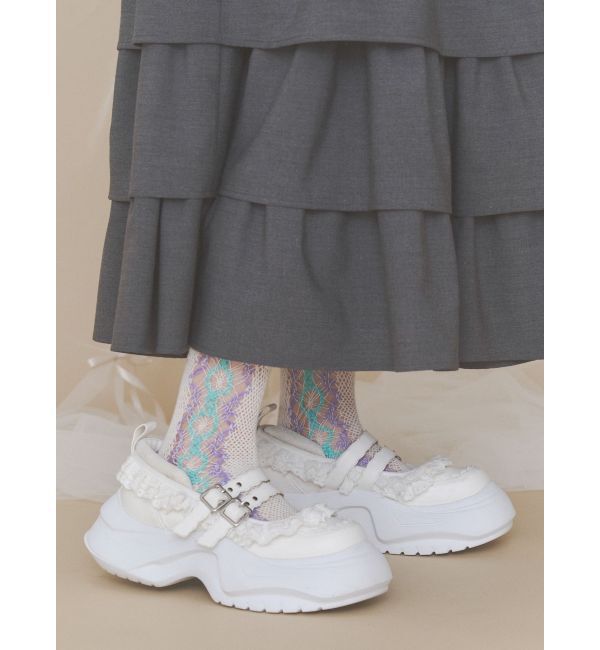 merry jenny「frill mary jane metal sneakers」|スニーカー|