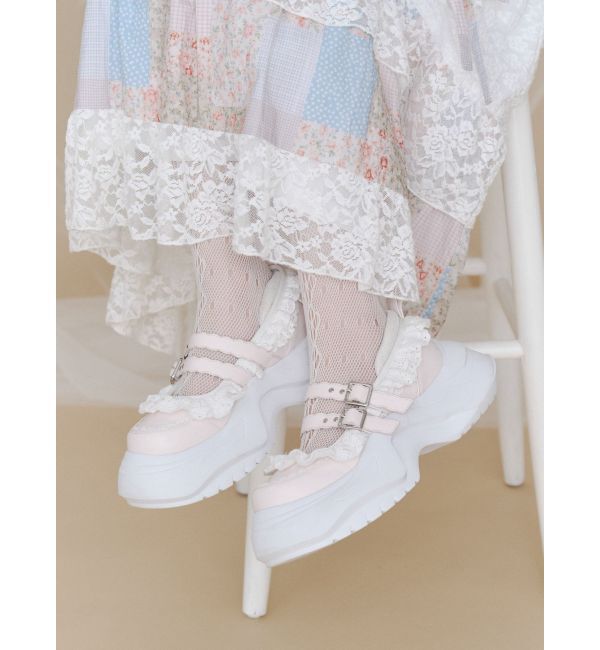 merry jenny「frill mary jane metal sneakers」|スニーカー|