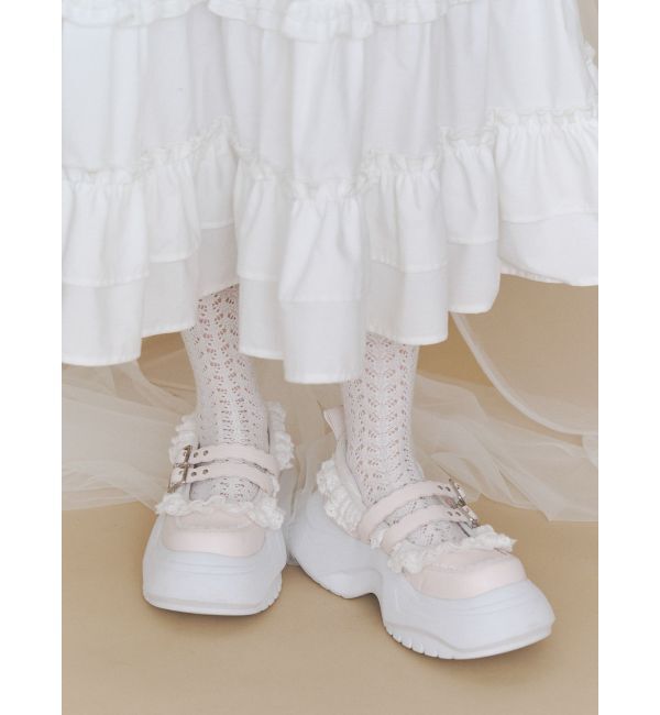 merry jenny「frill mary jane metal sneakers」|スニーカー|
