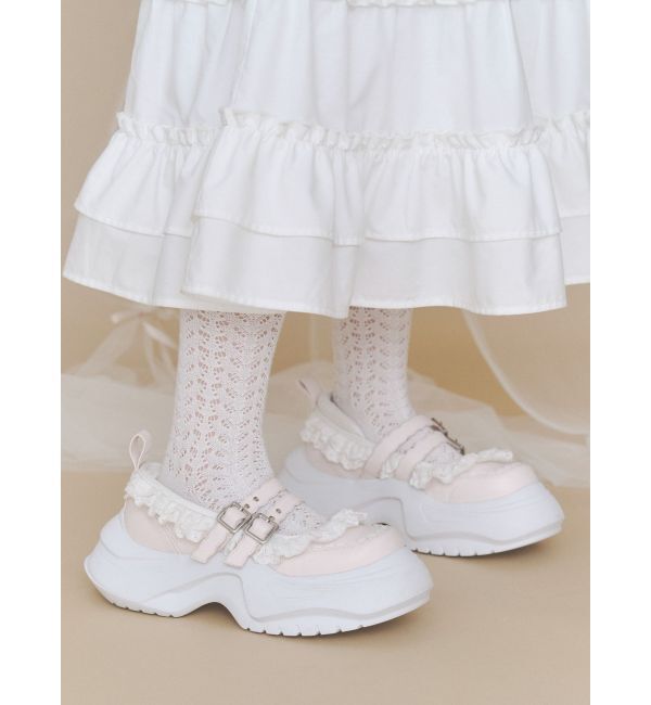 merry jenny「frill mary jane metal sneakers」|スニーカー|