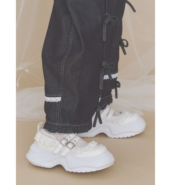 merry jenny「frill mary jane metal sneakers」|スニーカー|