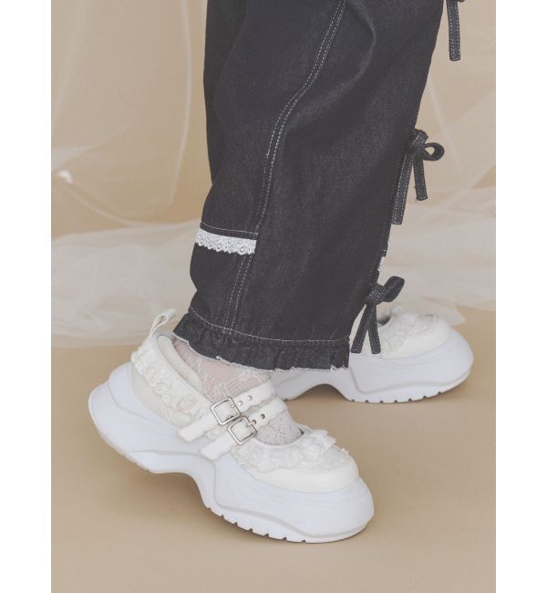 merry jenny「frill mary jane metal sneakers」|スニーカー|