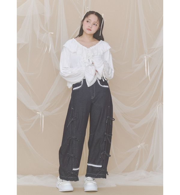 merry jenny「frill mary jane metal sneakers」|スニーカー|
