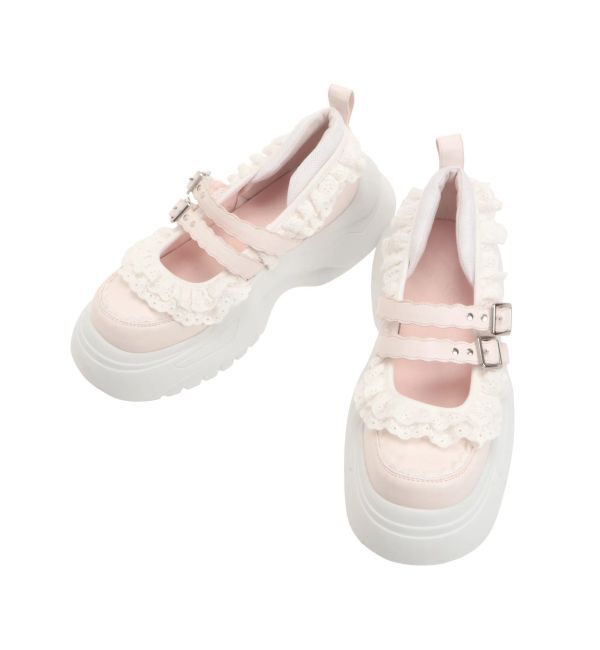 merry jenny「frill mary jane metal sneakers」|スニーカー|