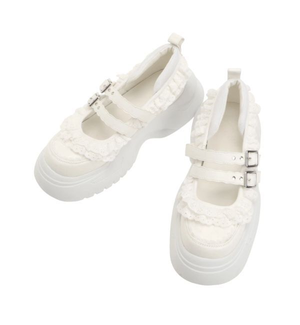 merry jenny「frill mary jane metal sneakers」|スニーカー|