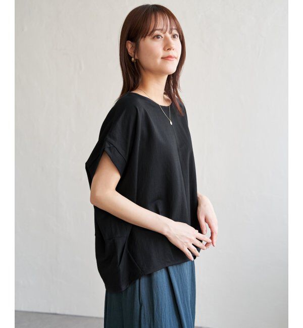 ikka「冷感鹿の子センターシームタックプルオーバー」|その他|