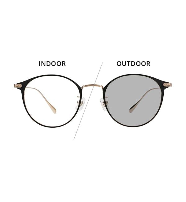  「ボストン型 調光サングラス｜UNITED ARROWS ﾚﾝｽﾞの色が変わる UVカット 紫外線対策 ユナイテッドアローズ」|サングラス|