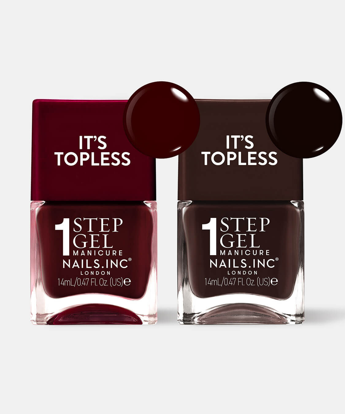 NAILS INC「1 STEP MANICURE Nail Bordeaux Duo」|ネイルカラー|ﾈｲﾙ ﾎﾞﾙﾄﾞｰ ﾃﾞｭｵ