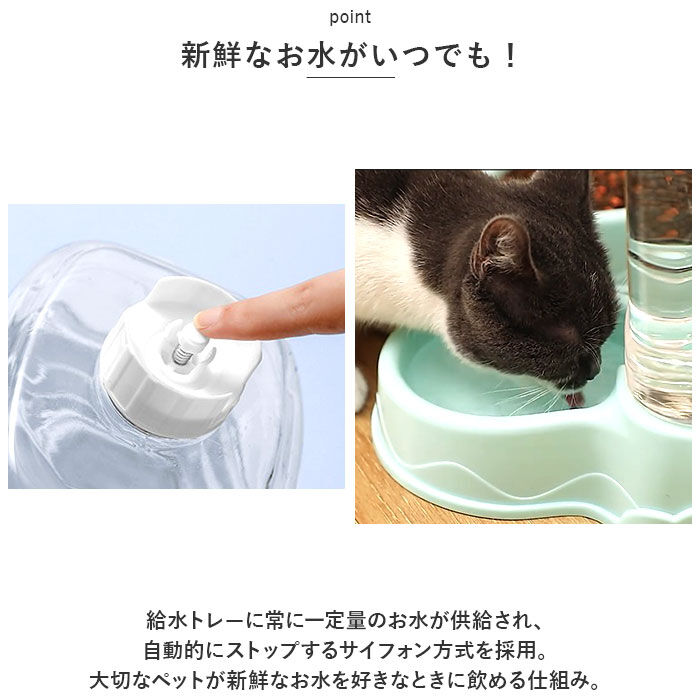 BACKYARD FAMILY「給餌器 ペット 犬 猫 大容量 通販 給水器 餌入れ 水飲み 餌食器 食器 給餌機 給水機」|その他|