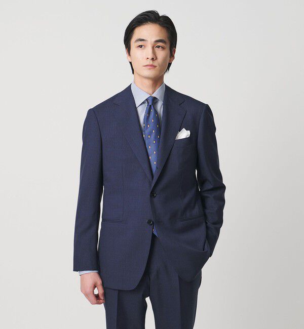 UNITED ARROWS「Vitale Barberis Canonico ハウンドトゥース シングル 3ボタンスーツ MC―MODEL」|スーツ|