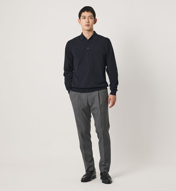 UNITED ARROWS「ニット ポロシャツ UA COZY ウォッシャブル」|ニット・セーター|