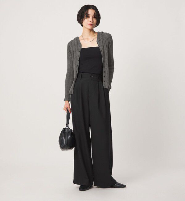 UNITED ARROWS green label relaxing「【別注】＜tyn.TGOR＞フリル リブ フード カーディガン」|カーディガン|