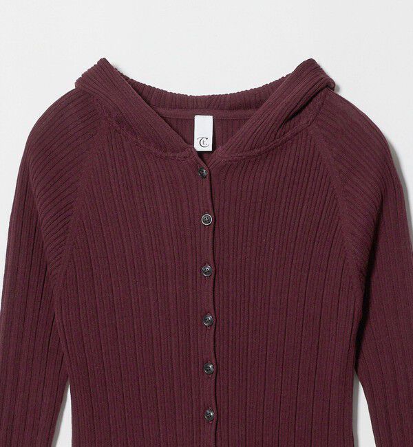 UNITED ARROWS green label relaxing「【別注】＜tyn.TGOR＞フリル リブ フード カーディガン」|カーディガン|